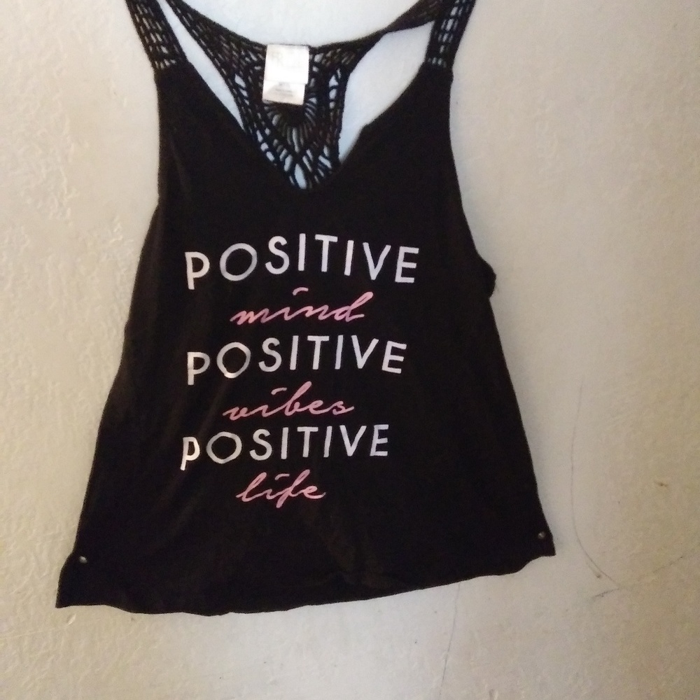 Black netted shirt